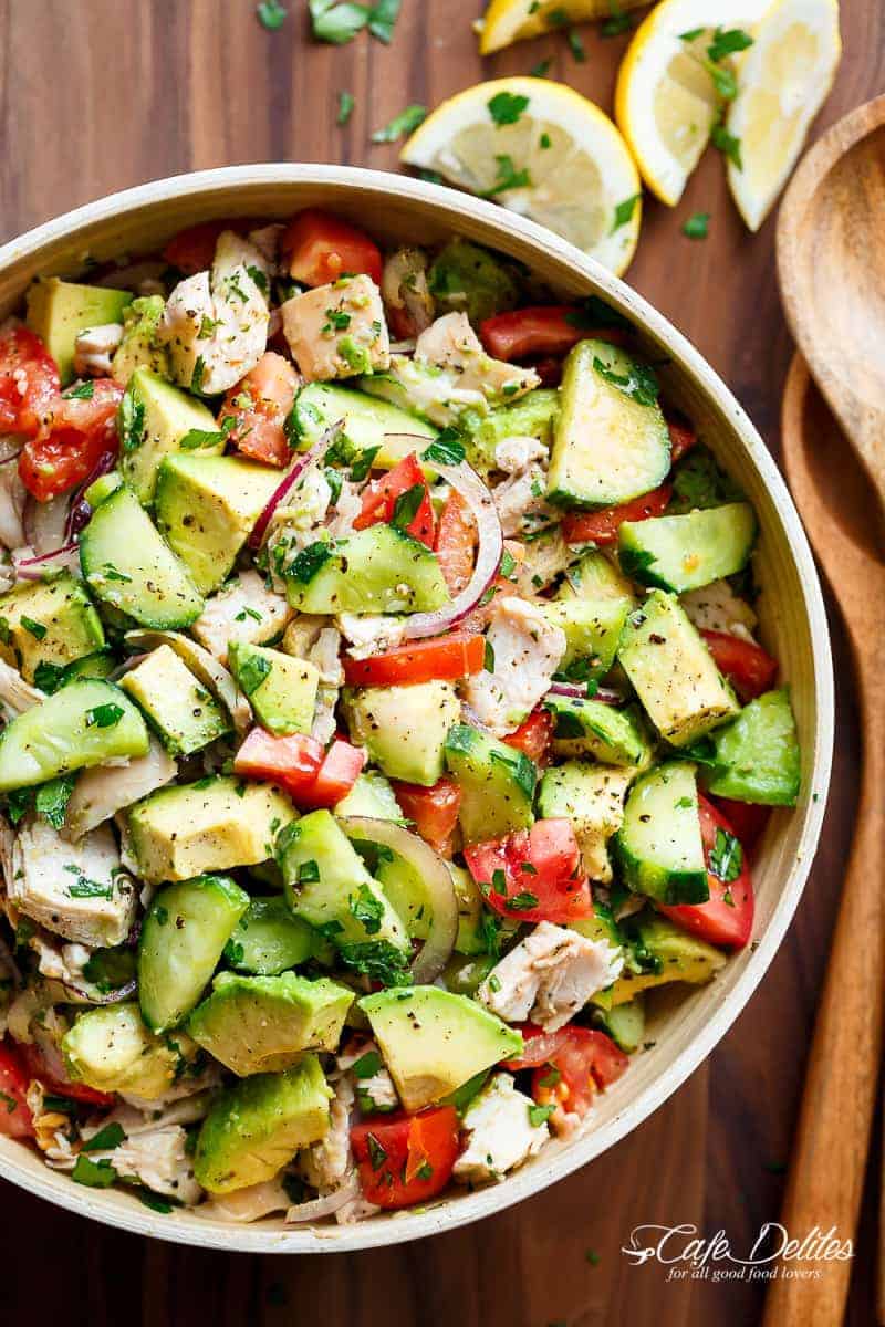 Easy Chicken Cucumber Avocado Salad: Your Go-To No-Cook Recipe